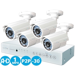 IVUE D5004 AHC-B4 - Комплект Видеонаблюдения AHD Дача 4+4 1 MPX