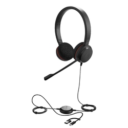 Jabra Evolve 20, Stereo MS, USB C/A adapter [4999-823-169] - Гарнитура с адаптером USB-C к USB-A