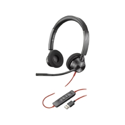 Poly Blackwire 3325, BW3325-M, MICROSOFT TEAMS CERTIFIED, USB-A, STEREO USB & 3.5MM HEADSET - Гарнитура (Plantronics)