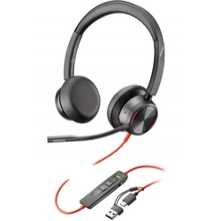 Poly Blackwire 8225 Stereo USB-C Headset +USB-C/A Adapter [8X223AA] - Гарнитура (Plantronics)