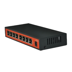 WI-TEK WI-PS308GR - 8-портовый 24-гигабитный реверсивный PoE-коммутатор с 8-портовым PoE